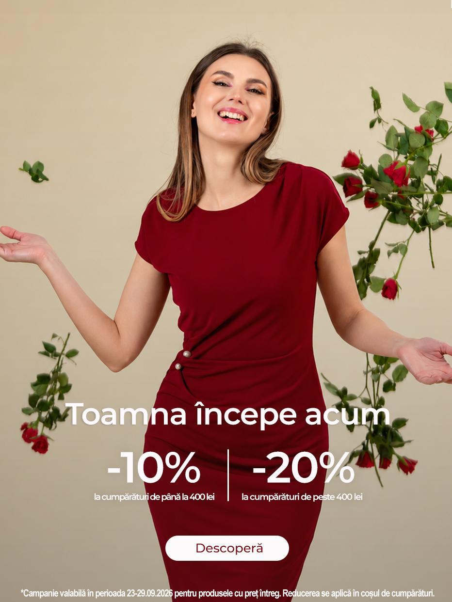 -10% sau -20% la achiziții de până la 400 lei sau peste 400 lei