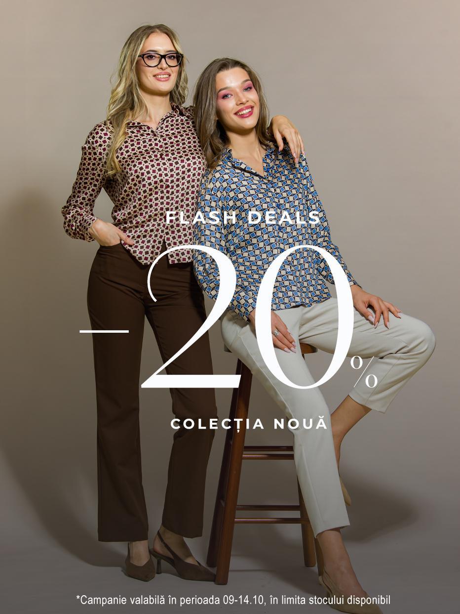 20% reducere pentru produsele cu pret intreg
