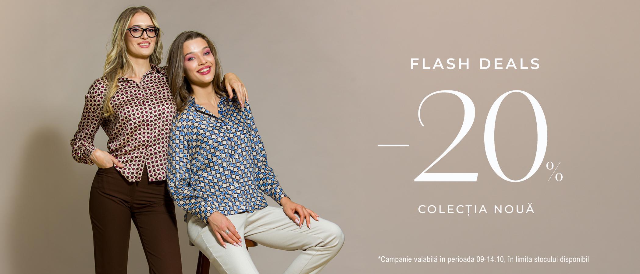 20% reducere pentru produsele cu pret intreg