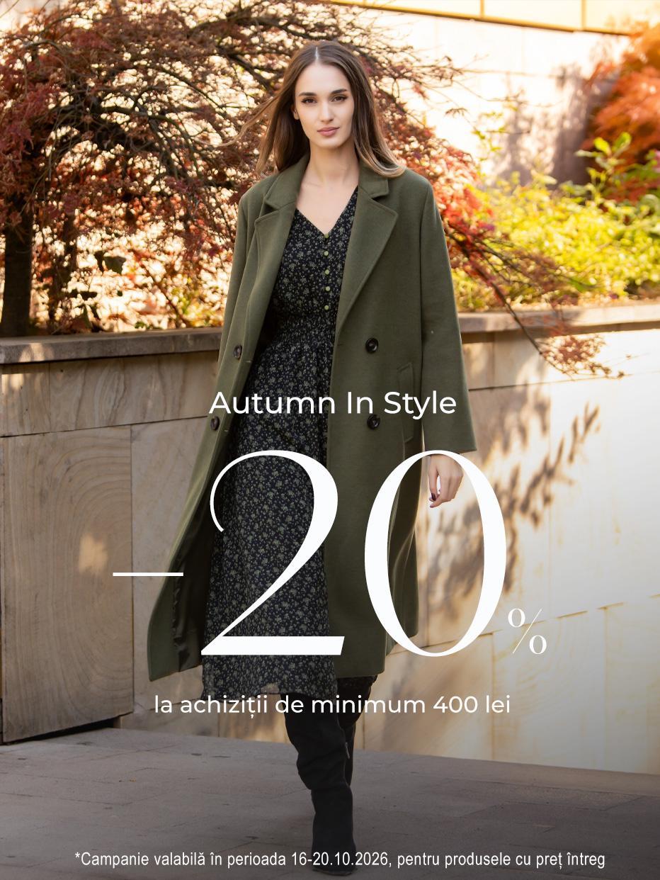 20% reducere pentru produsele cu pret intreg